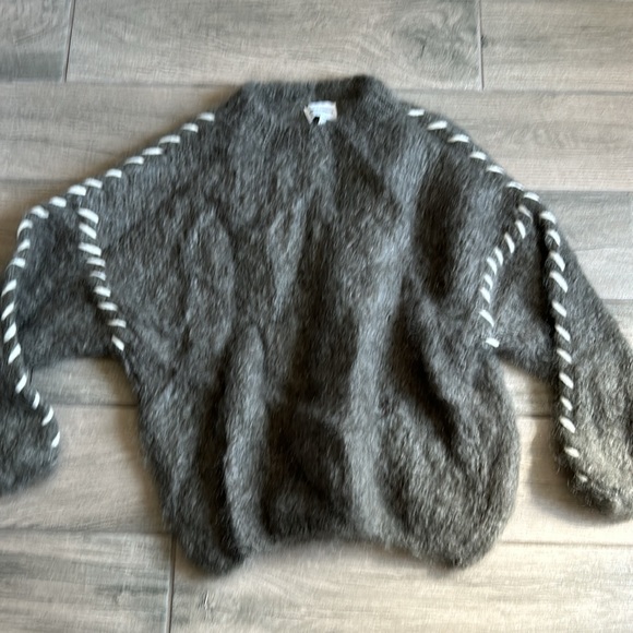 American dreams fuzzy whipstitch sweater - Picture 3 of 7